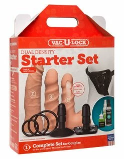 Dildos Vac-U-Lock Dual Density Dildo & Plug Starter Set