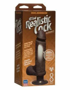The Realistic Cock 8 Inch Ultraskyn Vibrating Dildo