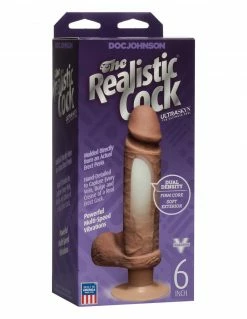 The Realistic Cock 6 Inch UltraSkyn Vibrating Dildo Dildos