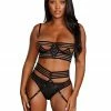 Fetish Wear & Lingerie Dreamgirl Sheer Striped Elastic Set