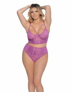 Dreamgirl Galloon Lace Bustier Set Lingerie