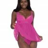 Lingerie - Babydolls Dreamgirl Satin Cup Babydoll