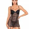 Fetish Wear & Lingerie Dreamgirl Fishnet Faux Leather Chemise