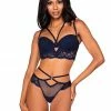 Lingerie Dreamgirl Fishnet Lace Bra & Thong