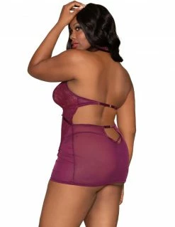 Dreamgirl Geo Lace Chemise Lingerie