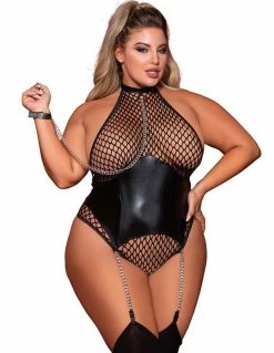 Dreamgirl Net Teddy Cincher & Leash