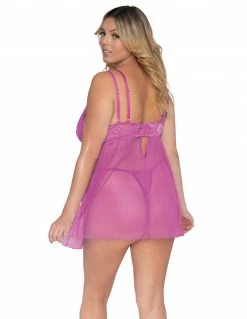 Dreamgirl Fishnet & Lace Babydoll 7 Dreamgirl Fishnet & Lace Babydoll