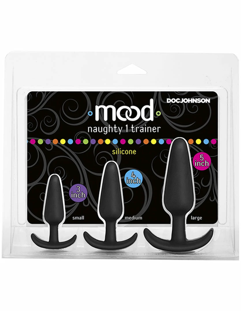 Mood Naughty 1 3-piece Anal Trainer Plug Set 3 Mood Naughty 1 3-piece Anal Trainer Plug Set