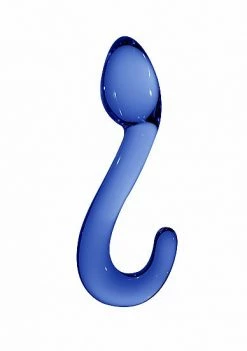 Blue Chrystalino Champ Wand Glass Dildos