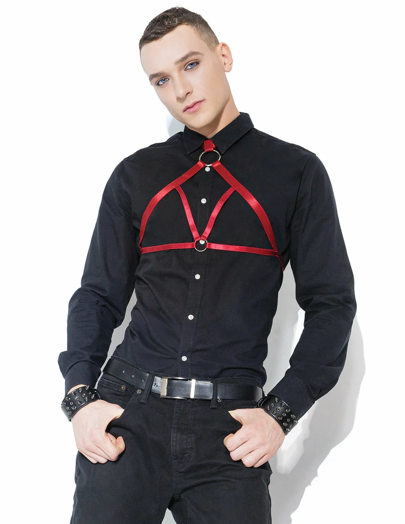 DARQUE Bondage Halter And Crotchless Panty With Restraints Set Fetish Wear & Lingerie 2 DARQUE Bondage Halter And Crotchless Panty With Restraints Set Fetish Wear & Lingerie