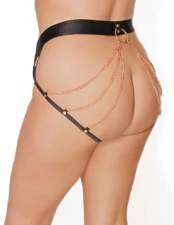 Coquette Pleasure Collection Chain Back Panty Lingerie
