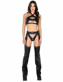 Fetish Wear & Lingerie Roma Studded Faux Leather Chaps