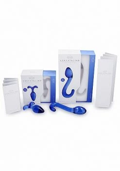 Blue Chrystalino Champ Wand Glass Dildos 9 Blue Chrystalino Champ Wand Glass Dildos