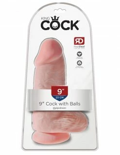 King Cock 9 Inch Chubby Suction Cup Dildo
