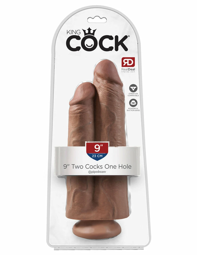 King Cock 9 Inch Two Cocks One Hole Dildo Dildos 3 King Cock 9 Inch Two Cocks One Hole Dildo Dildos