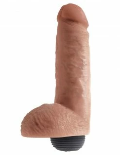 Dildos King Cock 8 Inch Squirting Cock With Balls
