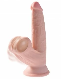 King Cock Plus 6" 3D Cock With Swinging Balls