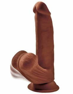King Cock Plus 8" 3D Cock With Swinging Balls Dildos