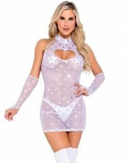 Roma Stars Dress With Heart Cutout