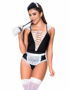 Lingerie Mapale 3 PC French Maid Teddy