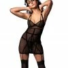 Mapale Sheer Mesh Chemise Lingerie
