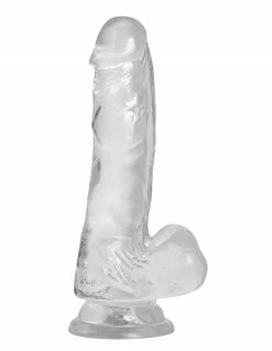 Crystal Addiction 7" Dildo With Balls Dildos