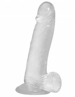 Crystal Addiction 8" Dildo With Balls