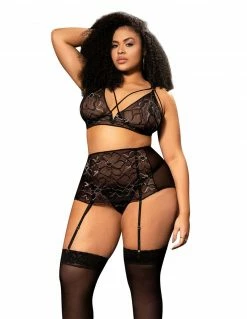 Mapale Floral Lace Bralette Set