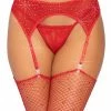 Lingerie Leg Avenue Rhinestone Garter Belt
