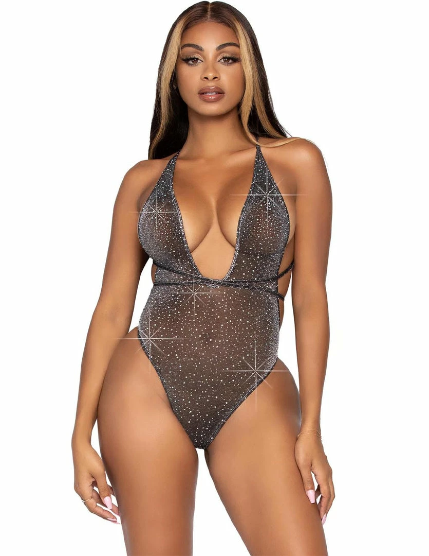 Lingerie Leg Avenue Lurex Rhinestone Teddy 1 Lingerie Leg Avenue Lurex Rhinestone Teddy