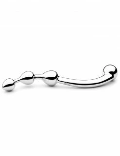 Anal Njoy Fun Beaded Double Ended Stainless Steel Dildo With Beads