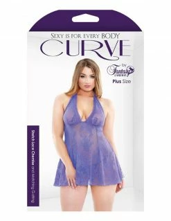 Fantasy Lingerie Stretch Floral Lace Babydoll