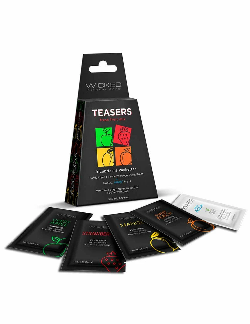 Enhancers & Lubes Wicked Teasers Fresh Fruit Mix 1 Enhancers & Lubes Wicked Teasers Fresh Fruit Mix