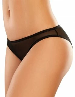 Allure Lingerie Sheer Eyelash Lace Open Back Panty