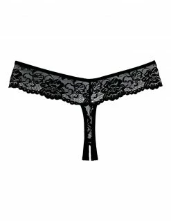 Allure Lingerie Crotchless Lace Thong