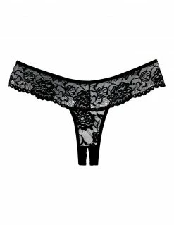 Allure Lingerie Crotchless Lace Thong