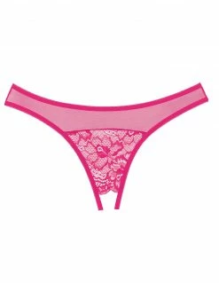 Allure Lingerie Floral Lace Crotchless Panty