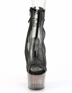 Heels Pleaser Adore 1018MSHT Platform Peep Toe Mesh Ankle Boot