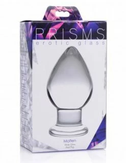 Anal Prisms Erotic Glass Molten Wide Glass Butt Plug