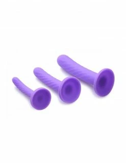 Strap U Tri-Play 3 Piece Silicone Dildo Set