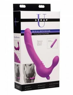 Strap U Royal Revolver Vibrating Strapless Strap On Vibrators