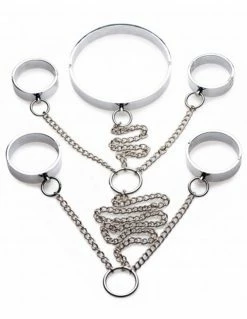 Bondage XR Brands 5 Piece Stainless Steel Shackle Set