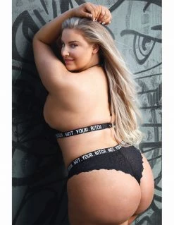 Vibes Not Your Bitch Bralette And Panty Set Lingerie