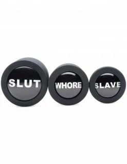 Master Series Dirty Words Anal Plug Set