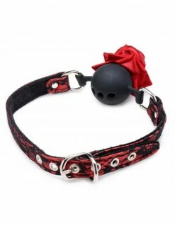 Master Series Full Bloom Rose Ball Gag Bondage