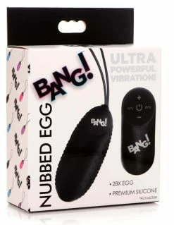 Bang! 28X Nubbed Silicone Egg Vibrators