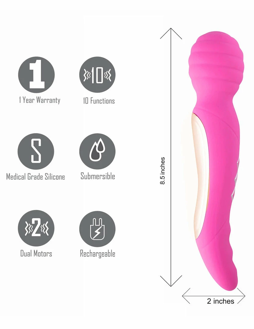 Vibrators Maia Zoe Twisty Dual Ended Vibrating Pleasure Wand 6 Vibrators Maia Zoe Twisty Dual Ended Vibrating Pleasure Wand