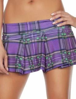 Lingerie Starline Costumes Plaid School Girl Mini Skirt