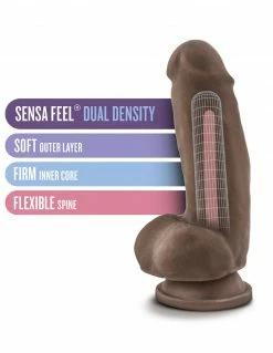 Au Naturel 7 Inch Sensa Feel Fat Boy Dildos