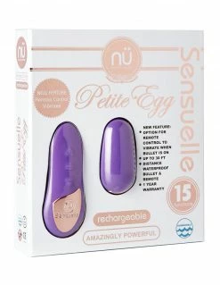 Vibrators Nu Sensuelle 15 Function Remote Control Petite Egg
